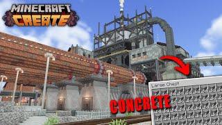 I Built a CONCRETE Factory In Minecraft Create Mod