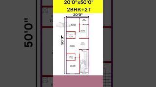 20 x 50 house plan, 20 by 50 home plan, 20*50 house plan, home plan, #short #homedesign #homeplan