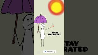Stickman vs Extreme Summer Heat  | Power Outage in Hot Weather! #Shorts