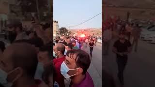 تشييع جثمان 6 شبان من قرية دير العسل توفوا في حفرة امتصاصية اليوم _  رحمة الله عليهم . . .