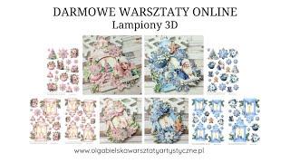 Scrapbooking Lampion 3D Boże Narodzenie święta Olga Bielska Warsztaty Artystyczne tutorial DIY