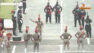 India–Pakistan border :  Beating Retreat Ceremony at Attari-Wagah Border on Independence Day Eve