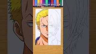 COLOR SWAP  Zoro X Sanji - One Piece || Part 1 #shorts #drawing #onepiece