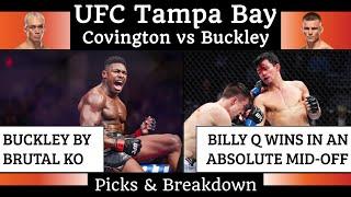 UFC Tampa Bay : Covington vs Buckley (Picks & Breakdown)