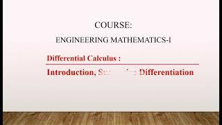 Successive Differentiation | Basic Properties | Differential Calculus | Nth Derivative