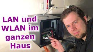 Heimnetzwerk planen und aufbauen: LAN-Dosen, Kabelverlegung, Switch, Patchfeld, Router | Tutorial