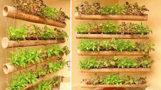 Amazing Hanging Garden from Bamboo For Small Spaces, Vegetable Garden Ideas