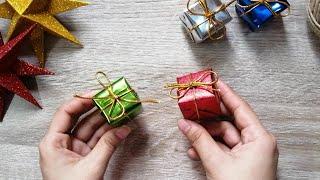 DIY Mini Gift Box Christmas Tree Ornament | Christmas Crafts Idea