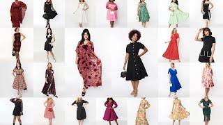 24 outfit ideas Vintage collection Classic retro dresses for ladies Fashion clothing style 1950s