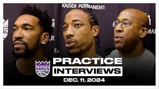 DeMar DeRozan, Malik Monk & Coach Brown | Practice Interviews 12.11.24