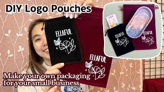 DIY Branded Packaging for Small Businesses - Custom Logo Pouches with DTF Transfers and Cricut Press