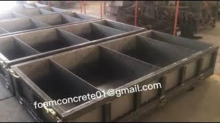 Metal material Cellular Lightweight concrete block mould