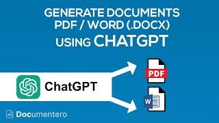 Generate Word / PDF documents using ChatGPT