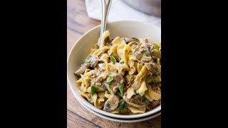 One Skillet Ground Beef Stroganoff