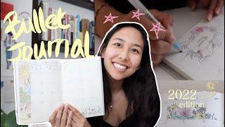 bullet journal + muji planner 2022 setup  | ideas for beginners!!