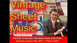 Vintage Sheet Music Livestream