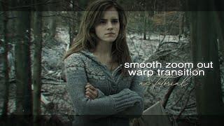 smooth zoom out warp transition | after effects