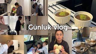 RUTİN EV İŞLERİM|ARKADAŞIM GELDİ|SUFLE YAPTIK|KURUTMA MAKİNESİ İÇİN TOPLAR ALDIM|KOKUSUNA BAYILDIM