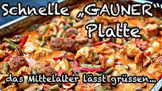 Schnelle GAUNER Platte wie vom Mittelalterfest | The BBQ BEAR