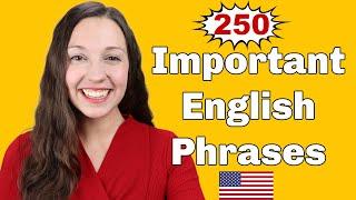 250 Important English Expressions for daily conversation