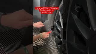 How to Install Genuine Tesla Model Y - Mud Flaps