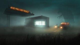 Abandoned Gas Station at the End of the World | ASMR Ambience | Moody Rain Ambient