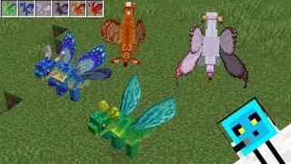 Peri Kanatlı Yavru Ejderhalar - Minecraft Fairy Dragons! Mod