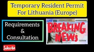 How to Apply for TRP | Lithuania | Requirements | Consultation Booking