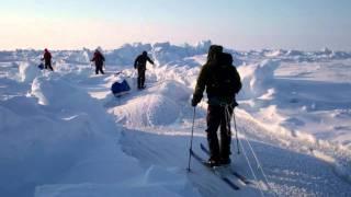 North Pole - Pax Arctica 2011 -compression ridges and frozen 'elastic' sea water