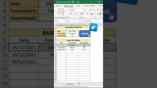 Macro para armazenar informações em um banco de dados no Excel