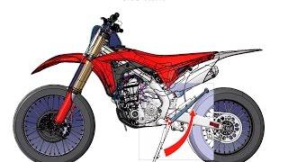 2017 Honda CRF450RX Dirt Bike / Motorcycle : Engine, Frame, Suspension Pictures