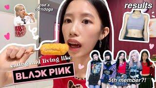 eating and becoming blackpink (my wives) for a day  *diet and workout*