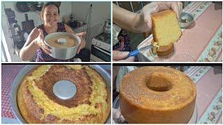 BOLO DE MILHO FEITO COM FUBA E MILHO VERDE FICOU MARAVILHOSO