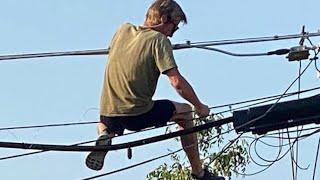 Copper thieves caught on camera 'risking death' to steal utility lines in North Texas