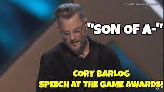 CORY BARLOG SPEECH GAME AWARDS 2018! BEST GAME DIRECTION!