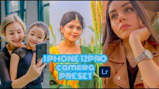 iPhone Camera Preset | Free Lightroom DNG XMP FILE | How to edit like iPhone 12 Pro camera