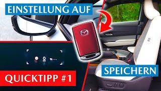 Fahrersitzposition & Head-up Display & Spiegel | Einstellung auf Schlüssel speichern | Quicktipp #1