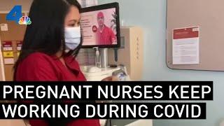 3 Pregnant Nurses Have No Plans to Stop Working During Pandemic | NBCLA