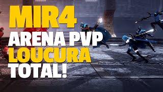 MIR4 ARENA PVP jogando pela primeira vez LEMBREI League of Legends