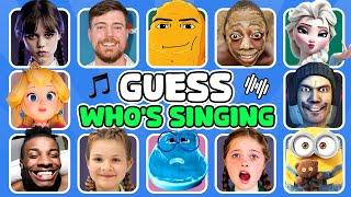 Guess Meme & Who's Singing| Salish Matter, MrBeast, Wednesday, Gegagedigeda, Skibidi, Diana, Elsa