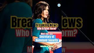 Kristi Noem's Shocking Appointment as DHS Secretary Sparks Debate! #shorts