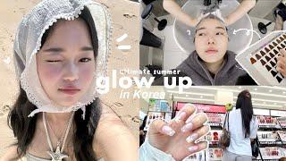 EXTREME glow up in KOREA for SUMMER 2024: $1000 skin treatments, kpop nail artist, haul etc