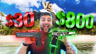 $30 VS $800 Gel Blaster Pistol! (INSANE)