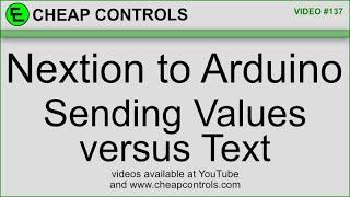 137 Sending values and text #nextion to #arduino #tutorial