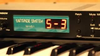 Roland M-VS1 Vintage Synth Factory Demo 3