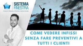 Come vendere infissi senza fare preventivi a tutti i clienti