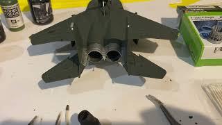 Part 1 upgrading the Hobby Master F-15 by replacing the engine nozzles