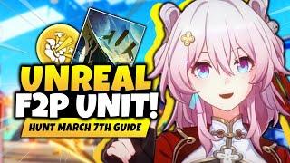 GOD TIER F2P SUPPORT! Best Hunt March 7th Guide & Build [Best Relics, Light Cones & Teams] - Honkai