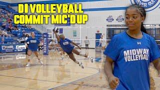 D1 VOLLEYBALL COMMIT MIC'D UP Jade Washington Waco midway HS