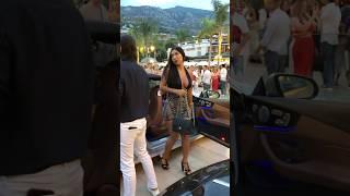 Stunning lady getting out her New Mercedes at Casino #billionaire #monaco #luxury#trending#lifestyle